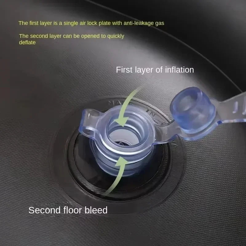 Lazy Sofa Chair Foldable Portable Flocked Recliner with Footstool for Outdoor Camping Lounge Living Room Inflatable Tatami Chair